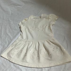 Dolce and Gabbana Baby Girl Cream Dress Sz 6mo